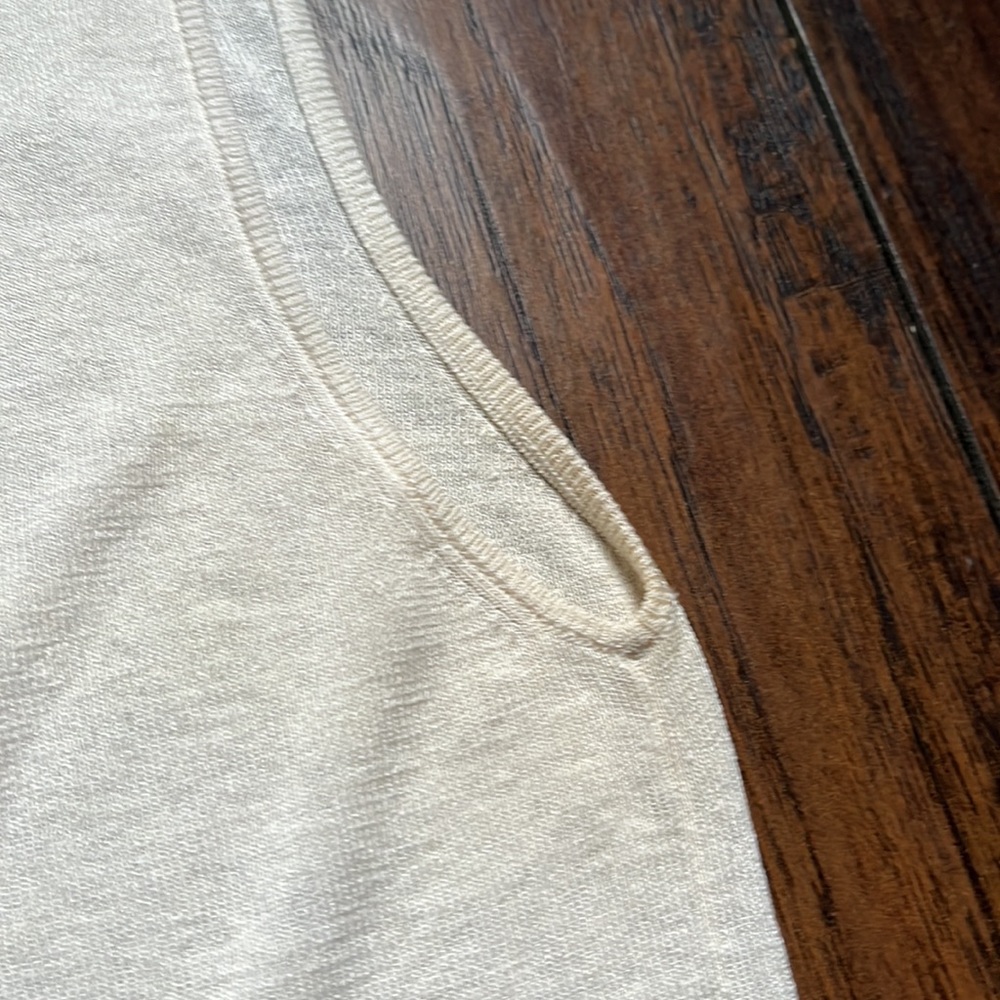 Akris Cream Linen/Silk Sleeveless Top - Picture 7 of 9